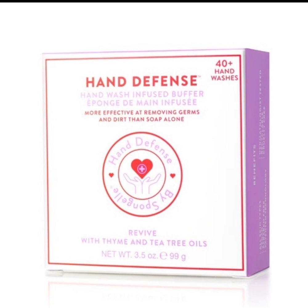 NEW - Spongelle Hand Defense Hand Wash Infused Buffer Thyme & Tea Tree